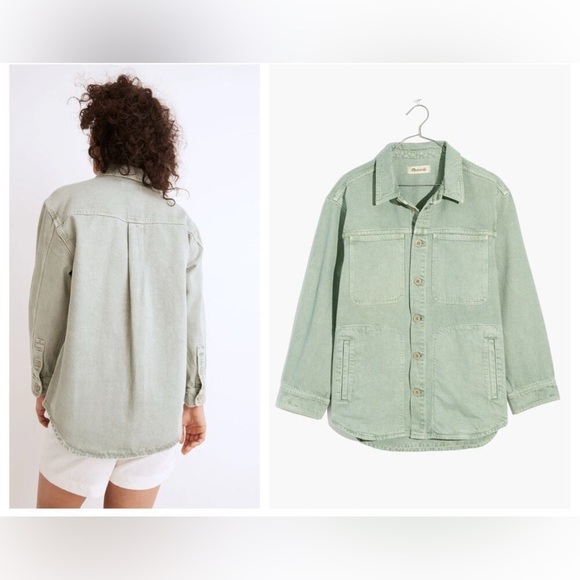 Madewell Denim Ames Oversized Shirt-Jacket:
Garment-Dyed Edition Size S - Picture 2 of 10